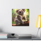 "Koala Sleepy Embrace" - Canvas