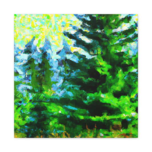 Spruce in Impressionism - Canvas