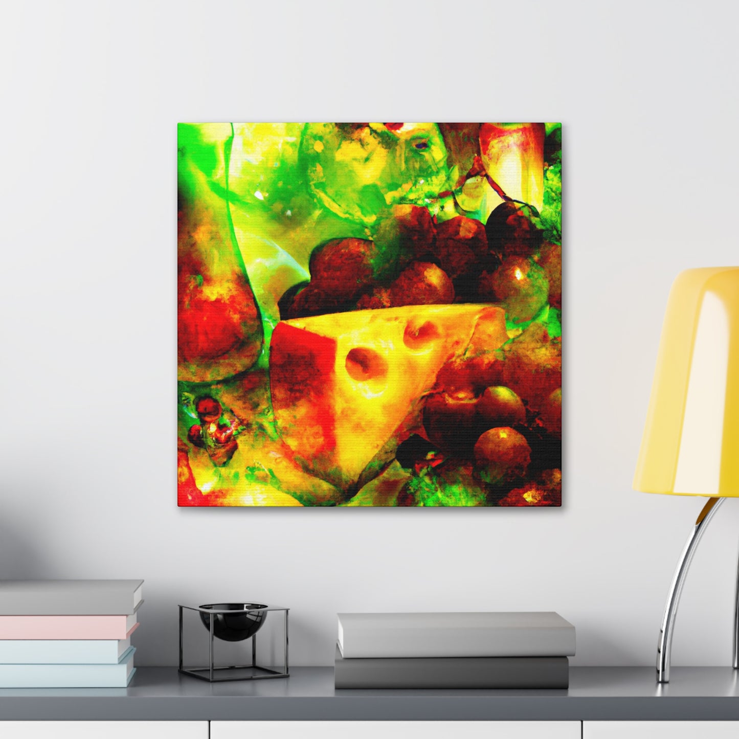 Cheese and Grapes Feast - Canvas