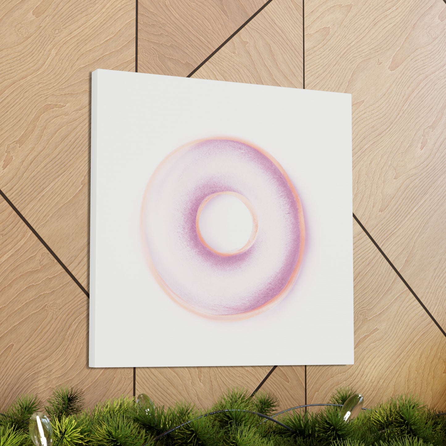 "Minimalist Doughnut Dream" - Canvas