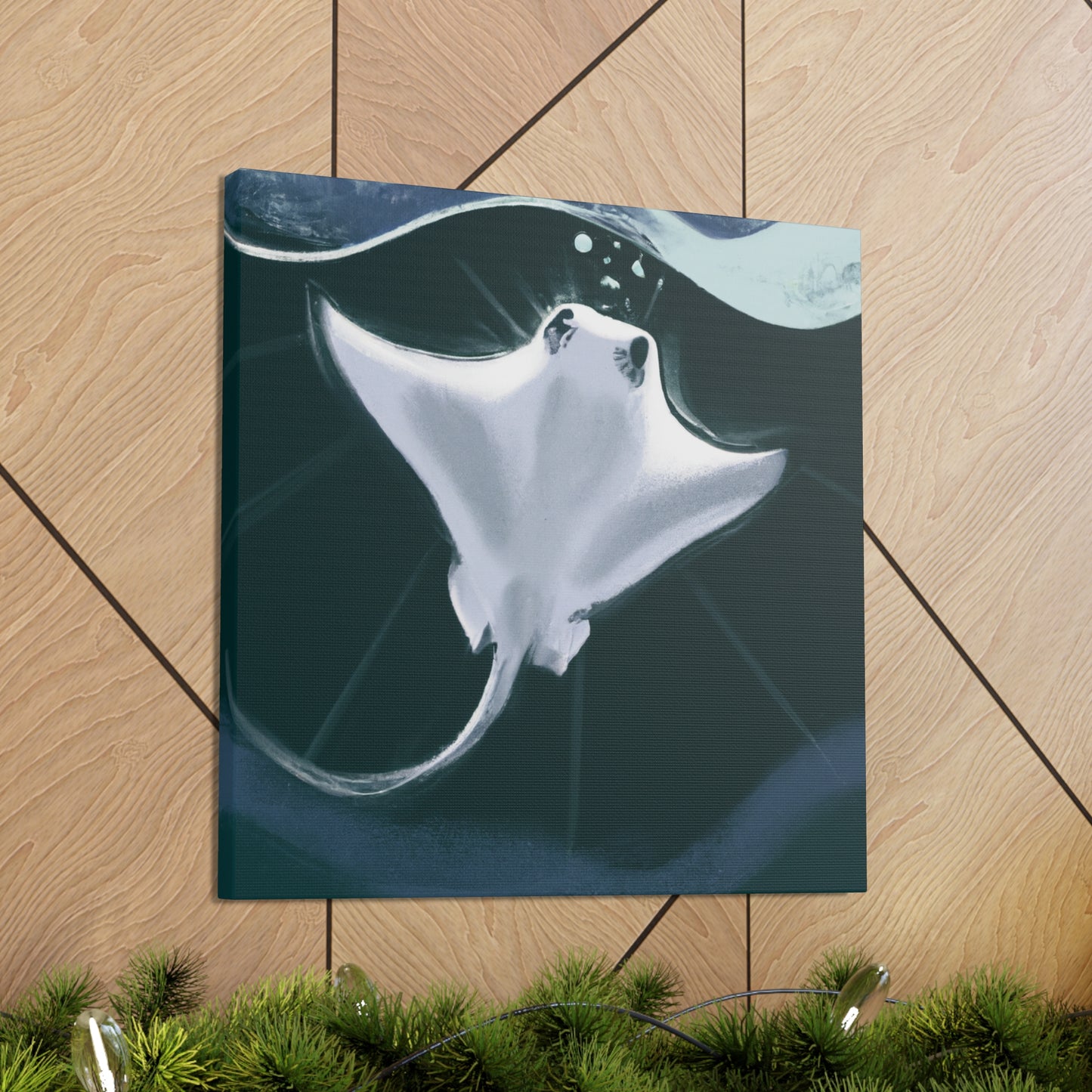 "Stingray in Art Deco" - Canvas