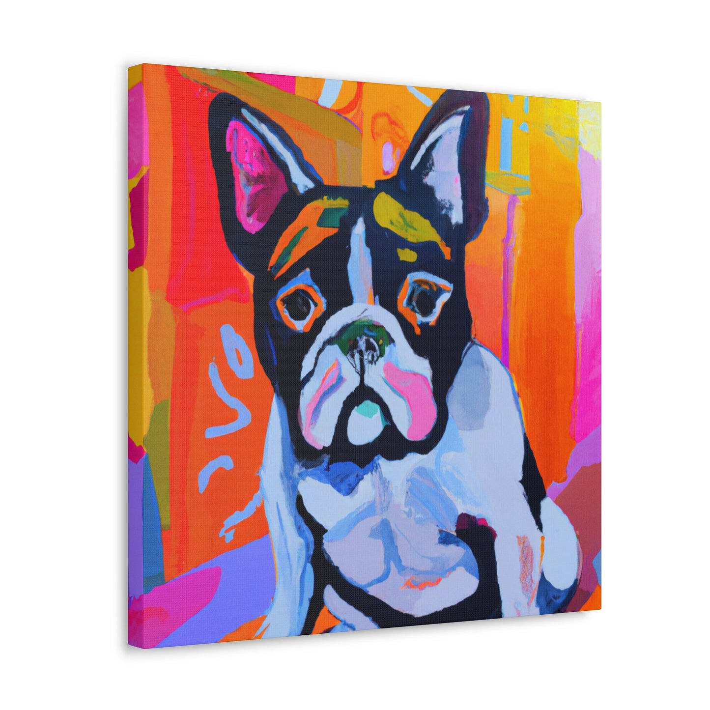 "French Bulldog Portrait" - Canvas