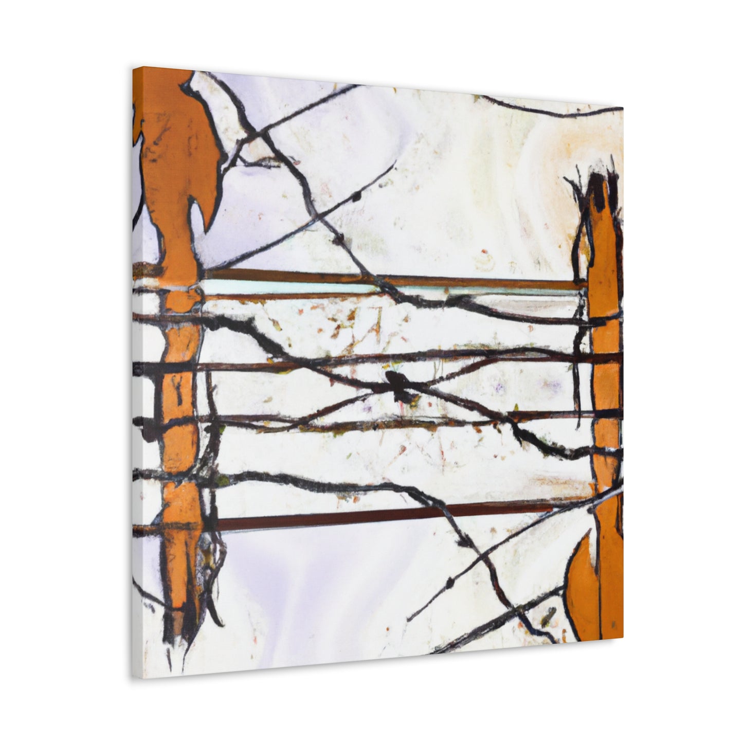 "Barbed Wire Splendour" - Canvas