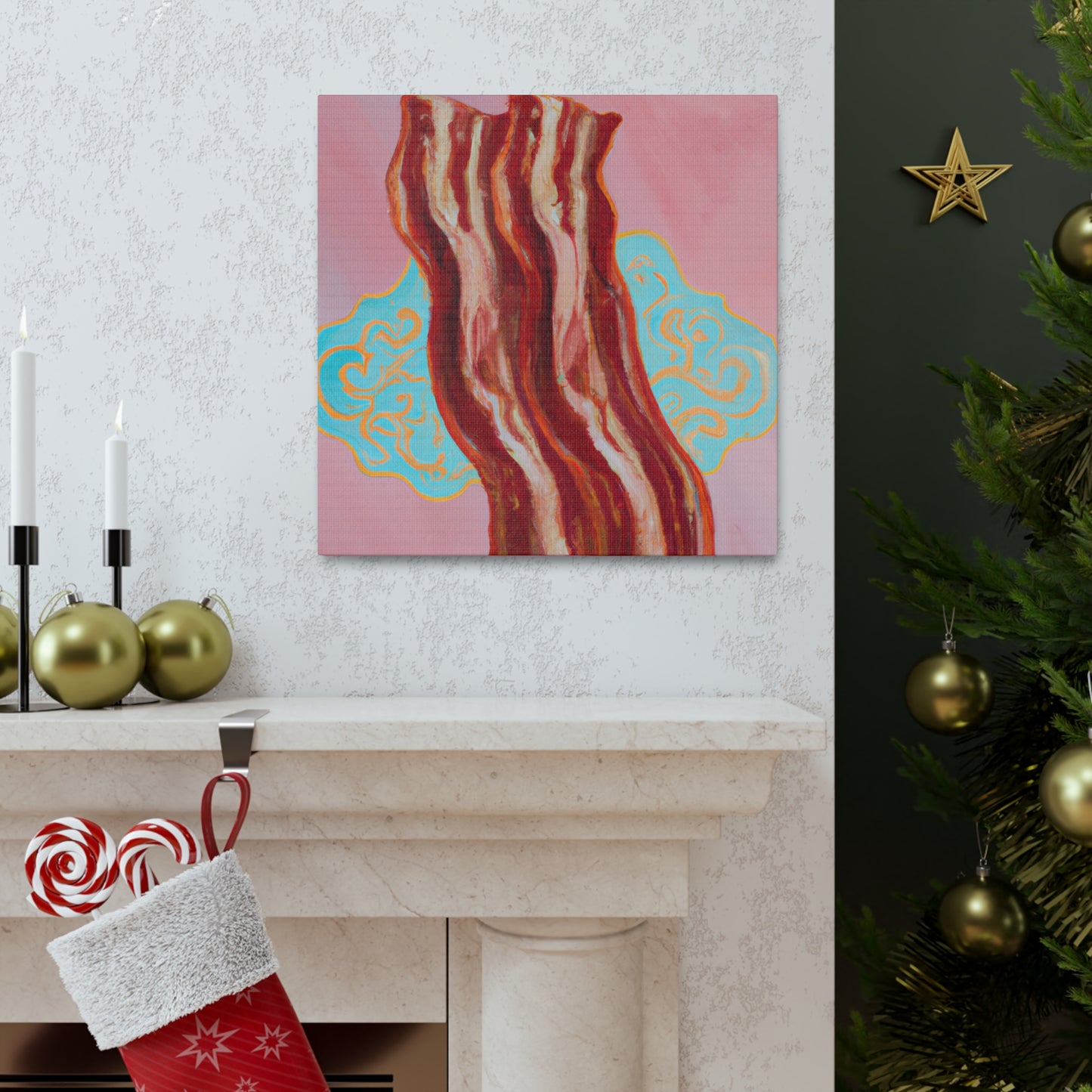 Bacon by Candlelight - Canvas