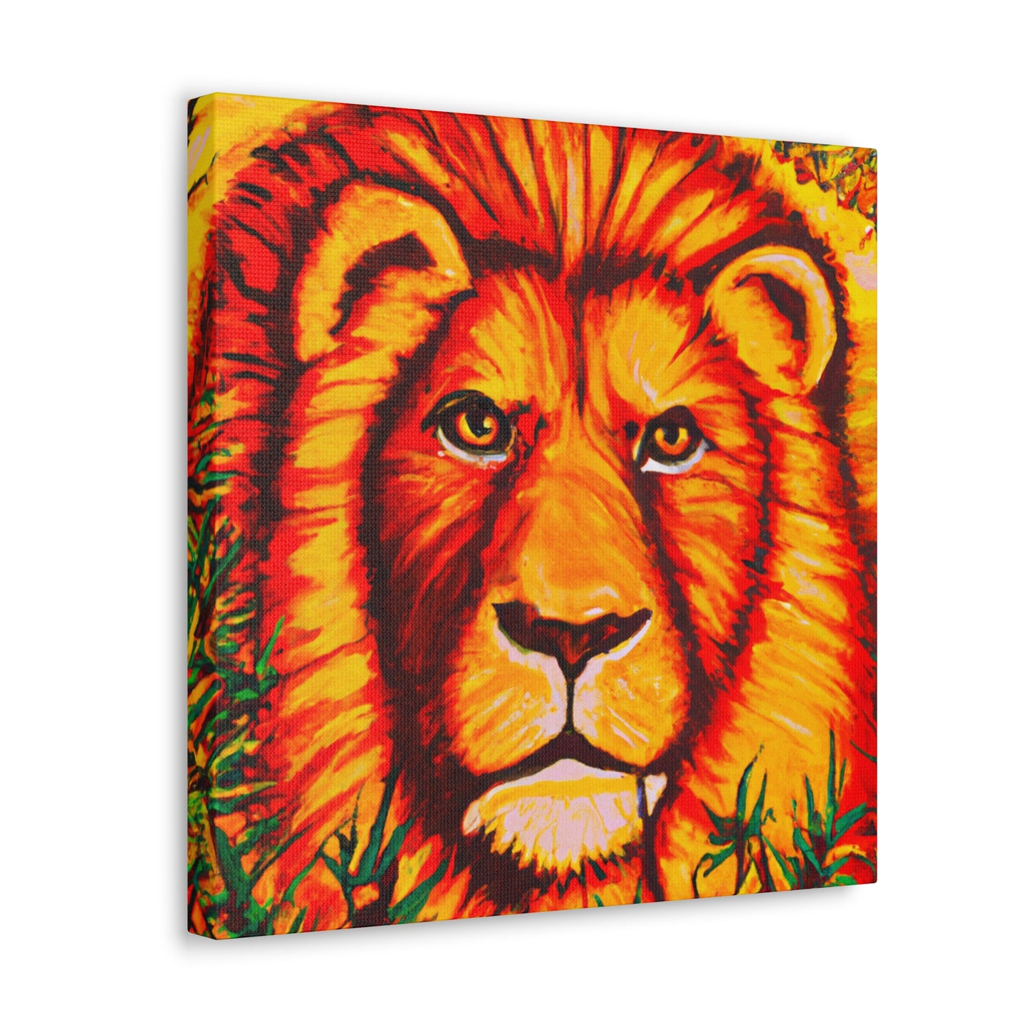 Lion in Hyperrealism - Canvas