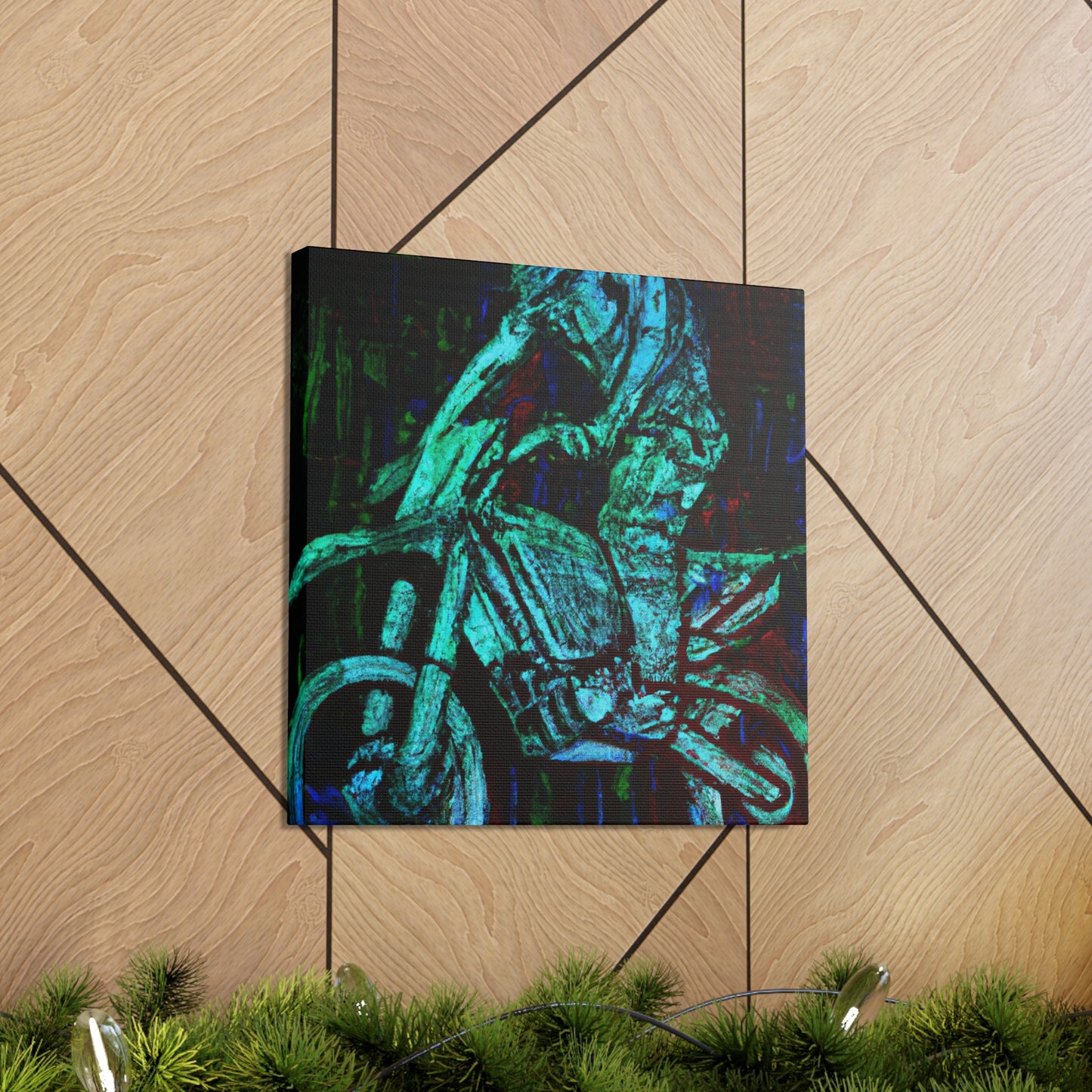 Motorcycle Racing Radiance - Canvas