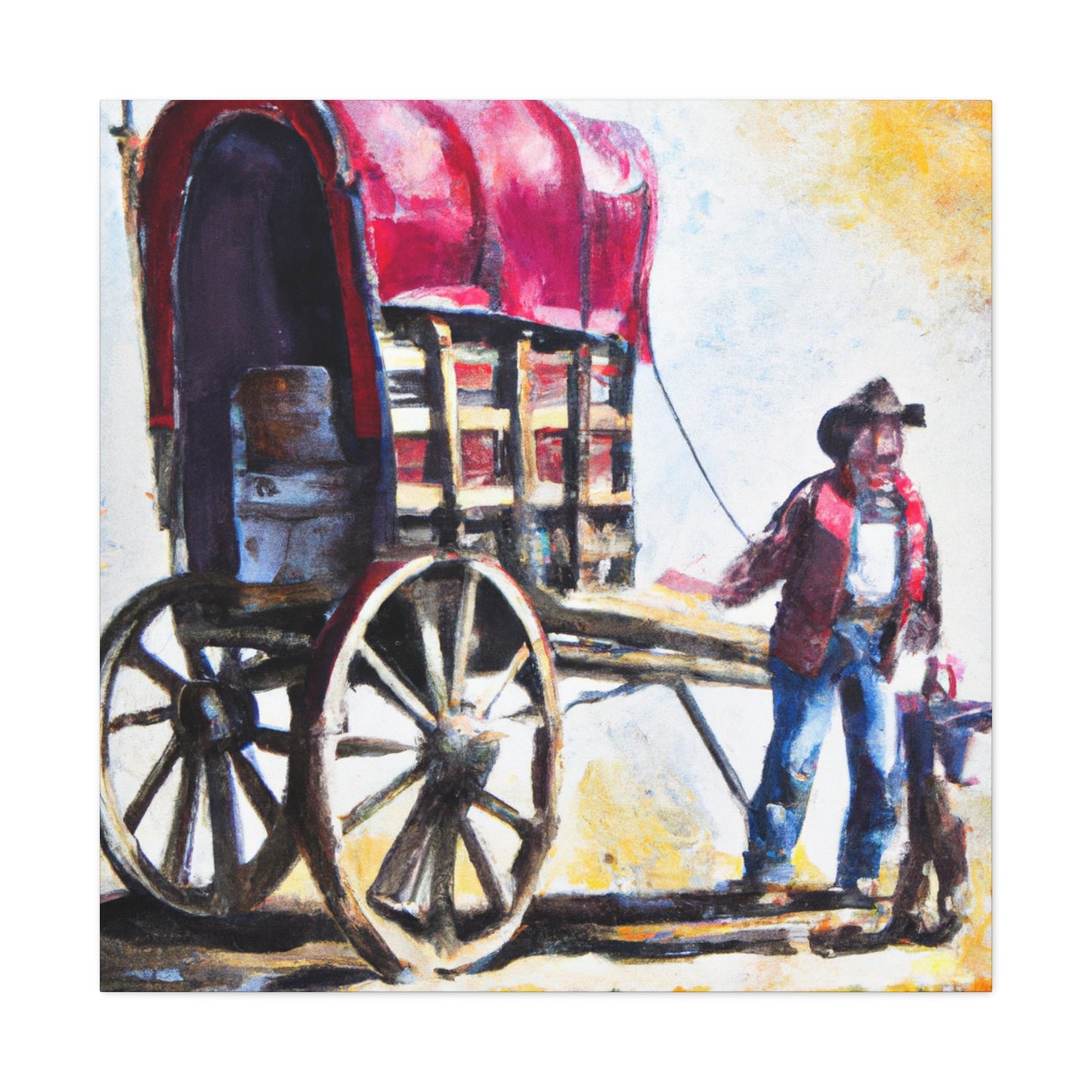 "Chuck Wagon Realism" - Canvas