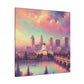 "Golden City Awakening" - Canvas