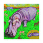 "Hippopotamus in Dreamland" - Canvas