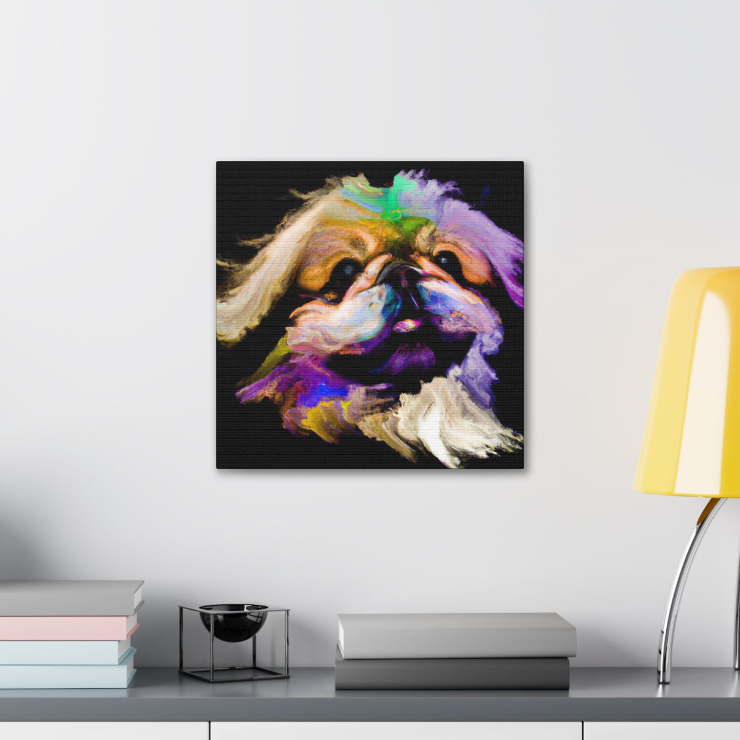 Pekingese Puppy Portrait - Canvas