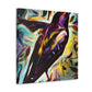 "Starling Symphony in Deco" - Canvas