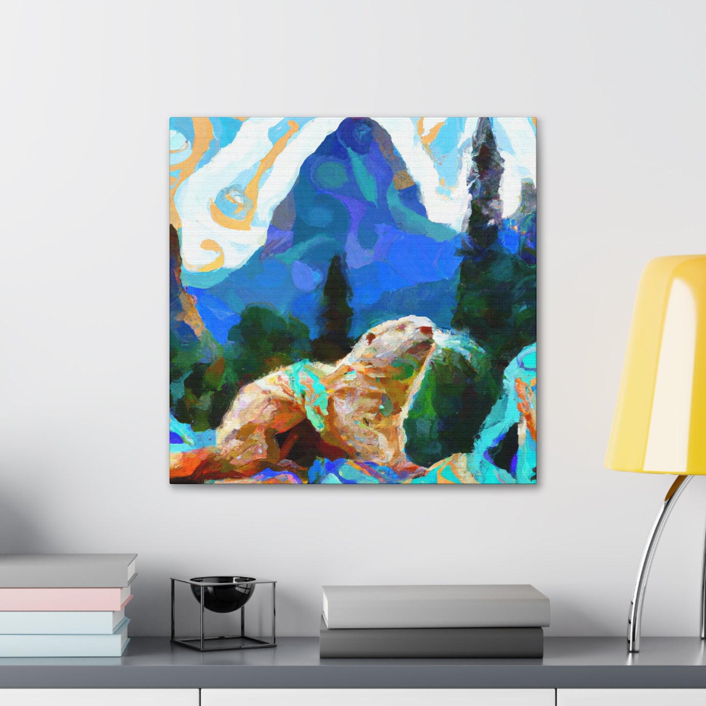 Otter in Impressionism - Canvas