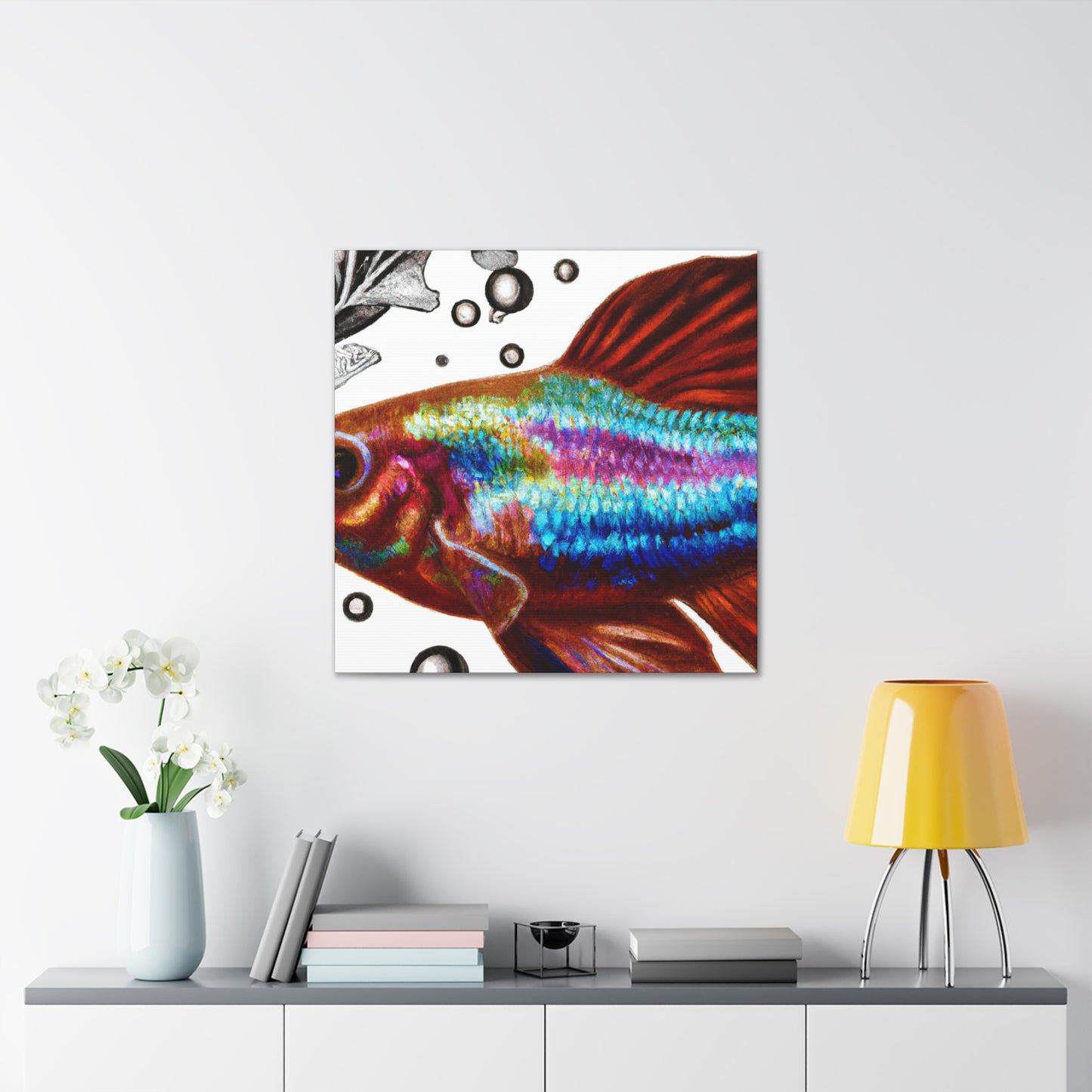 "Guppy's Hyperreal Dream" - Canvas