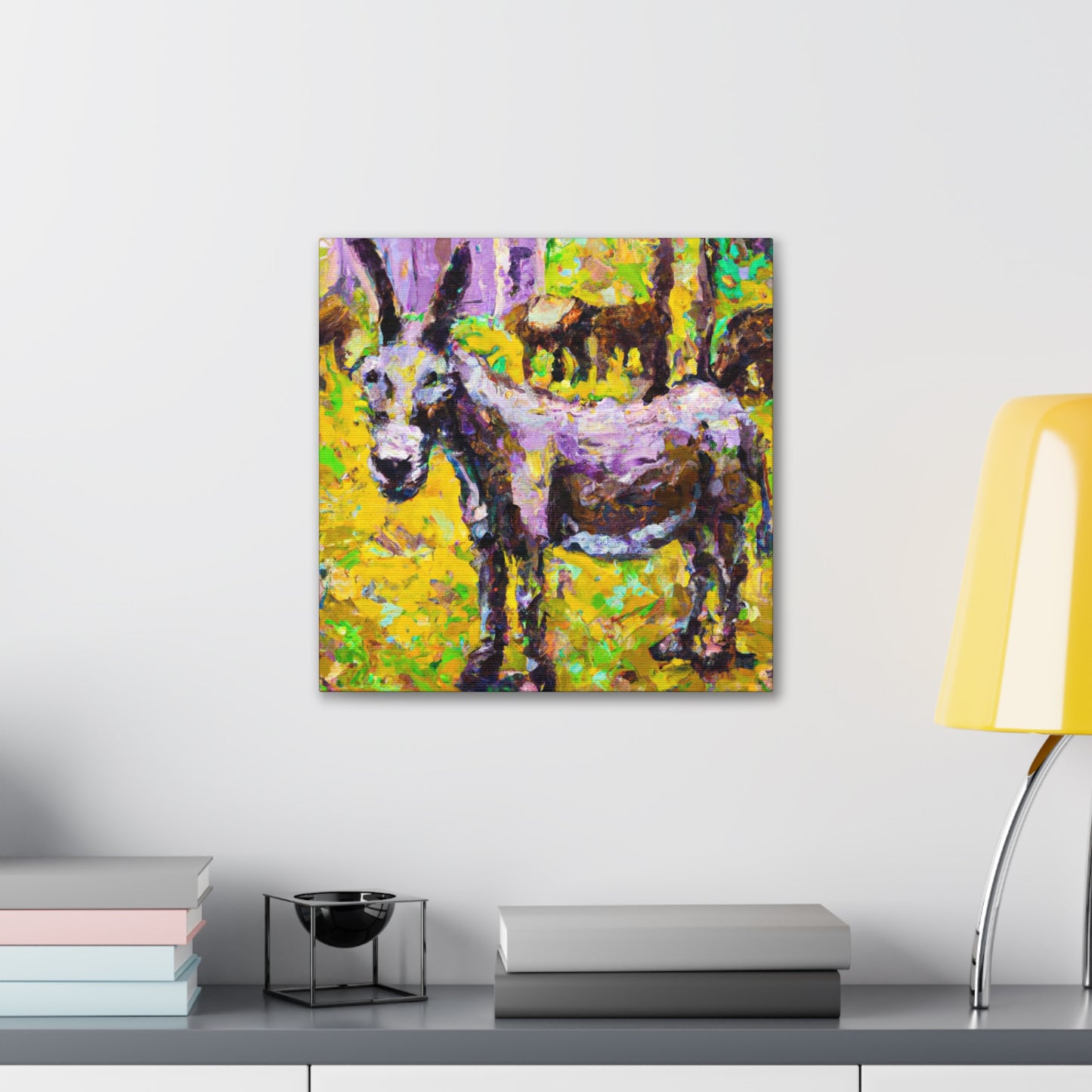 "Donkey in Impressionism" - Canvas