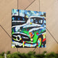 "Cars In Motion Painting" - Canvas