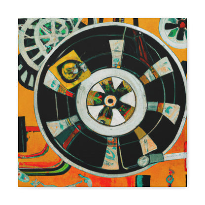 "Reel to Reel Deco" - Canvas