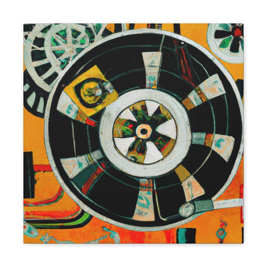 "Reel to Reel Deco" - Canvas