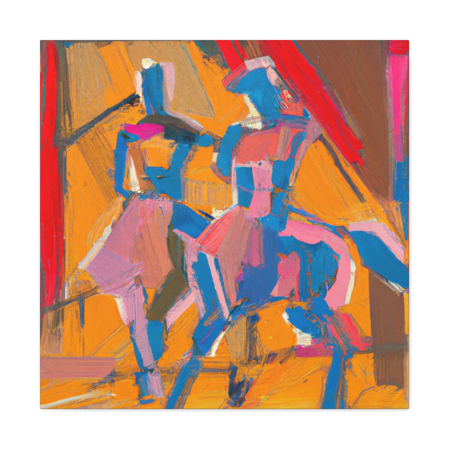 "Stirrups in Art Deco" - Canvas