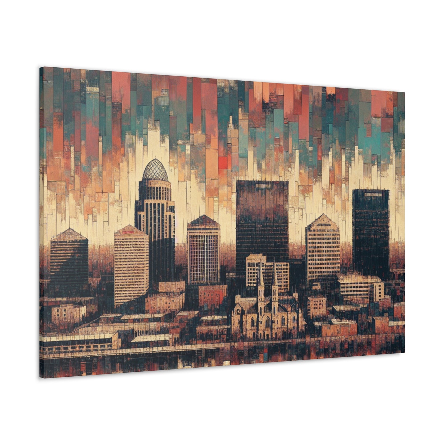 "Unveiled Symmetry: Louisville Reverie" - Canvas