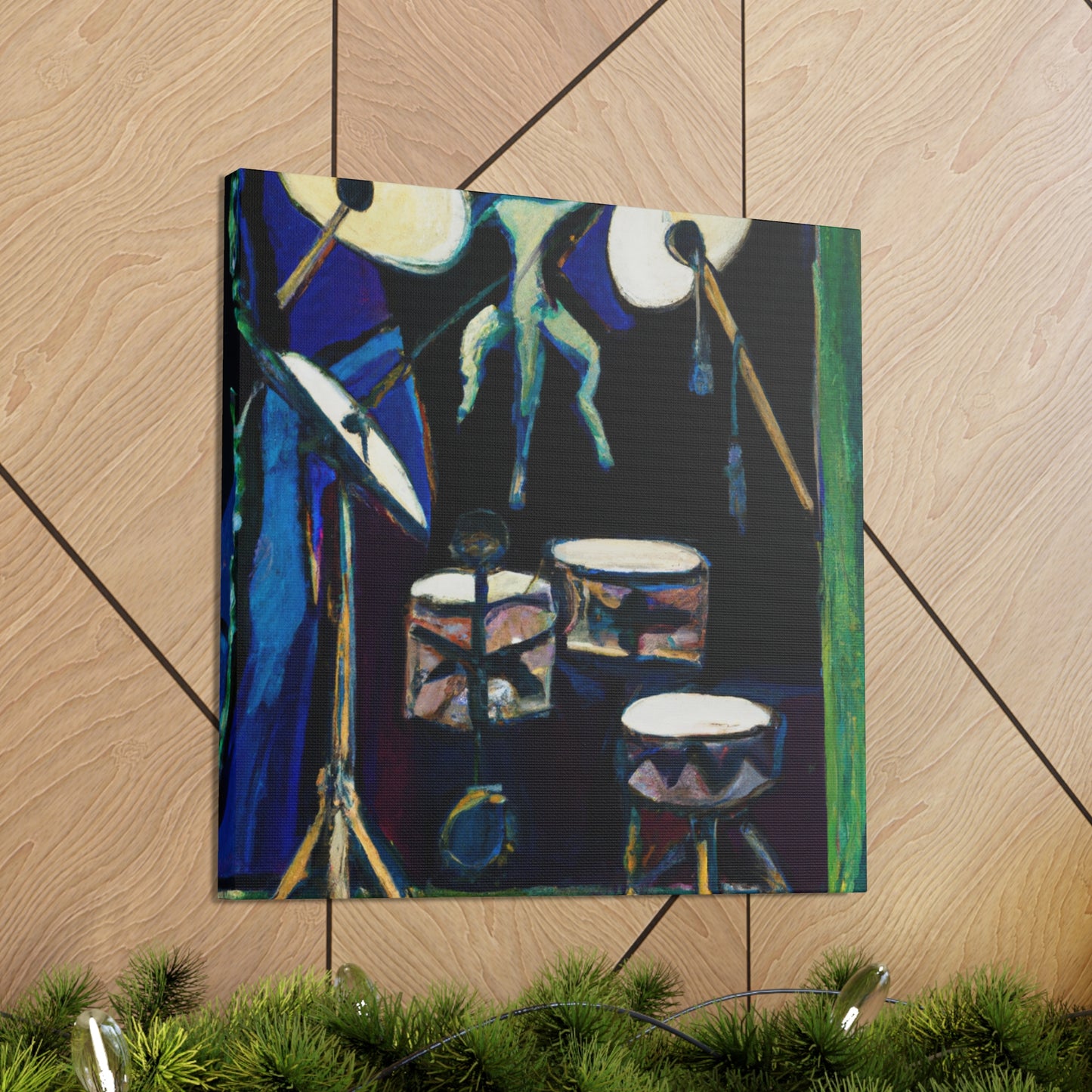 "Drumming the Nouveau Way" - Canvas