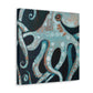 "Octopus in Art Deco". - Canvas