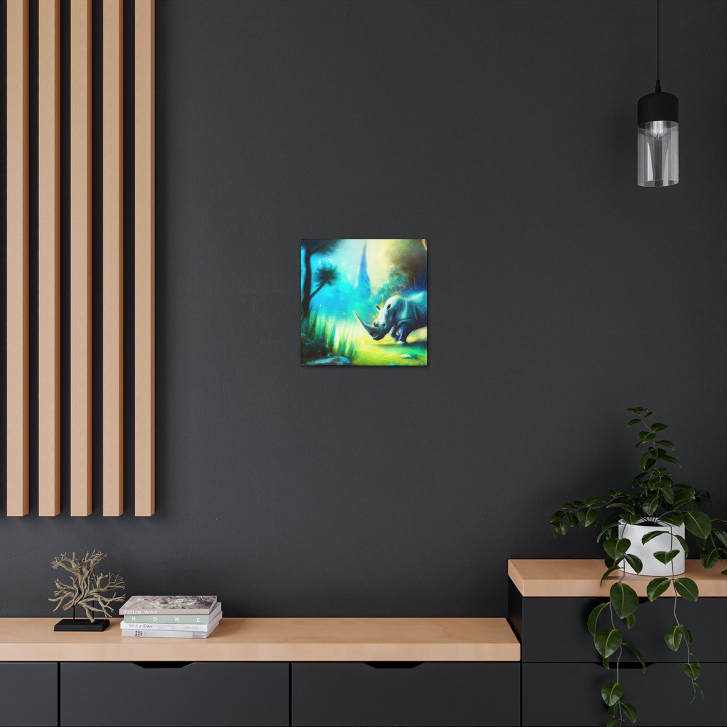 Rhinoceros in Dreamland - Canvas