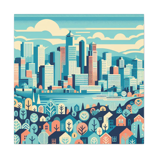 Emerald City's Timeless Charm - Canvas