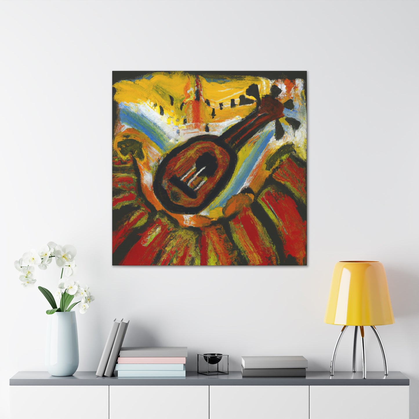 Ukelele Splendour Ablaze - Canvas