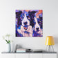 "Border Collie Impressionism" - Canvas