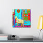 Sheep in Deco Style - Canvas