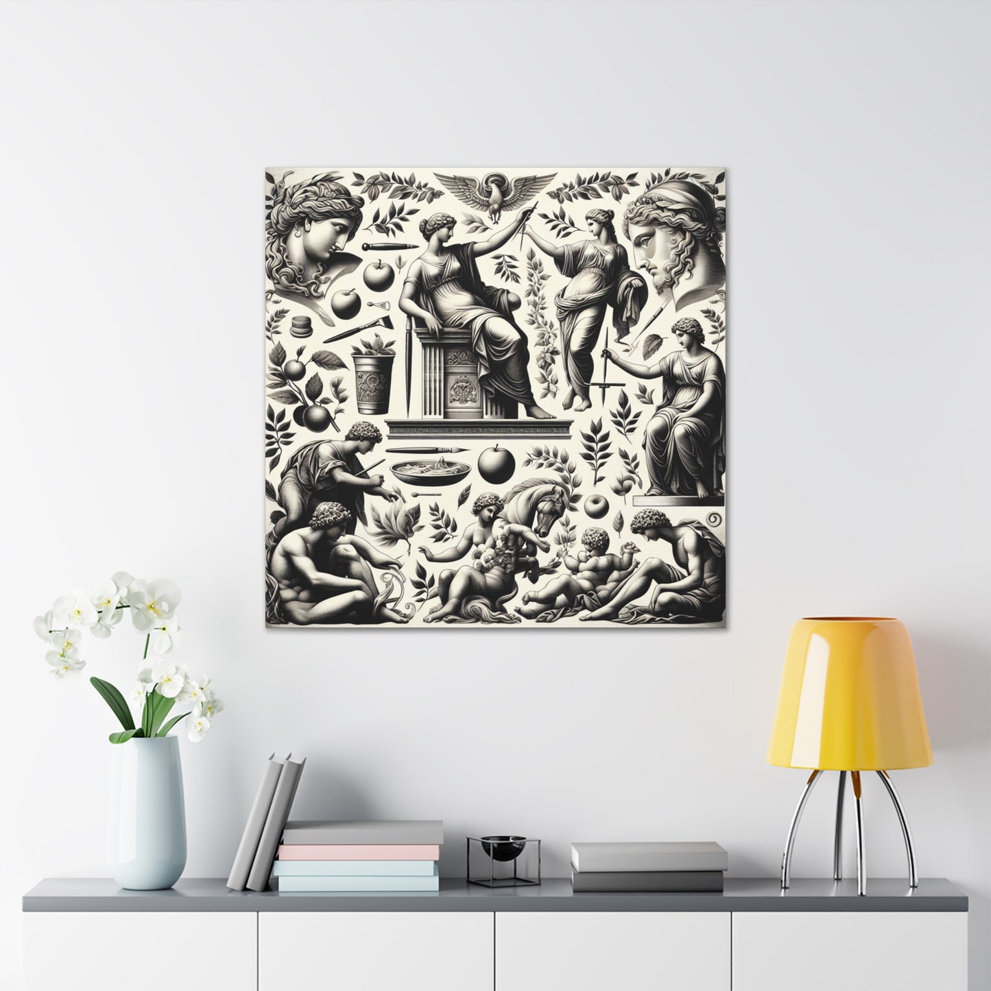 "Ethereal Marble Symphony" - Canvas