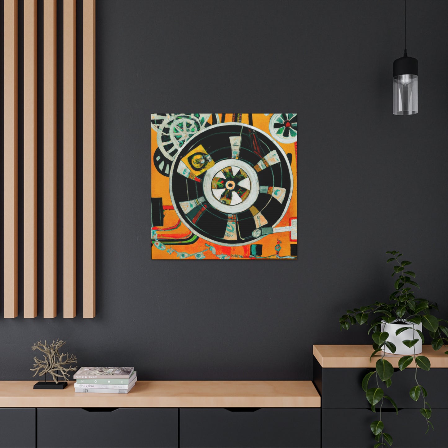 "Reel to Reel Deco" - Canvas