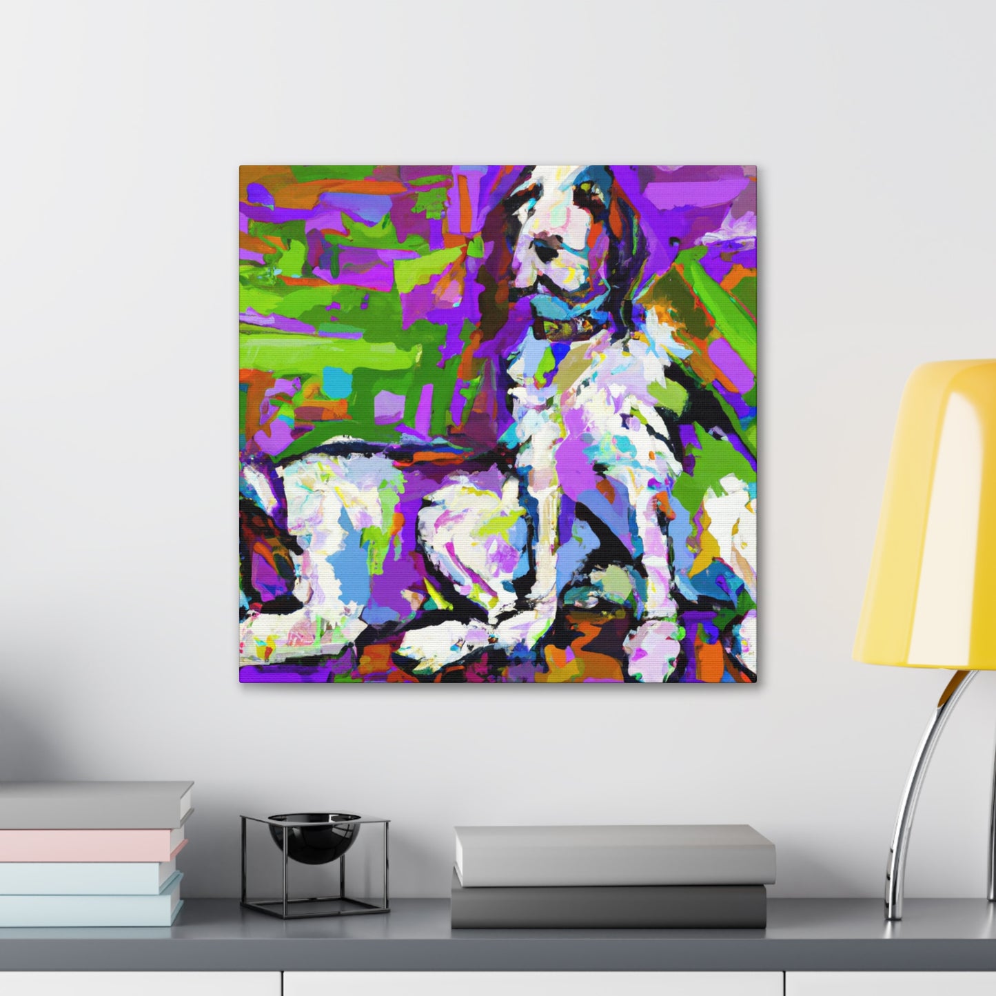 "Springer Spaniel Reflection" - Canvas