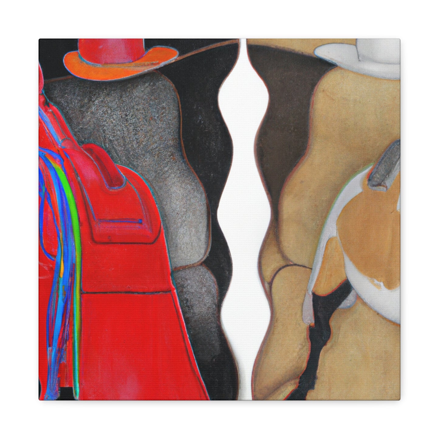 "Saddle Bags Memory Lane" - Canvas