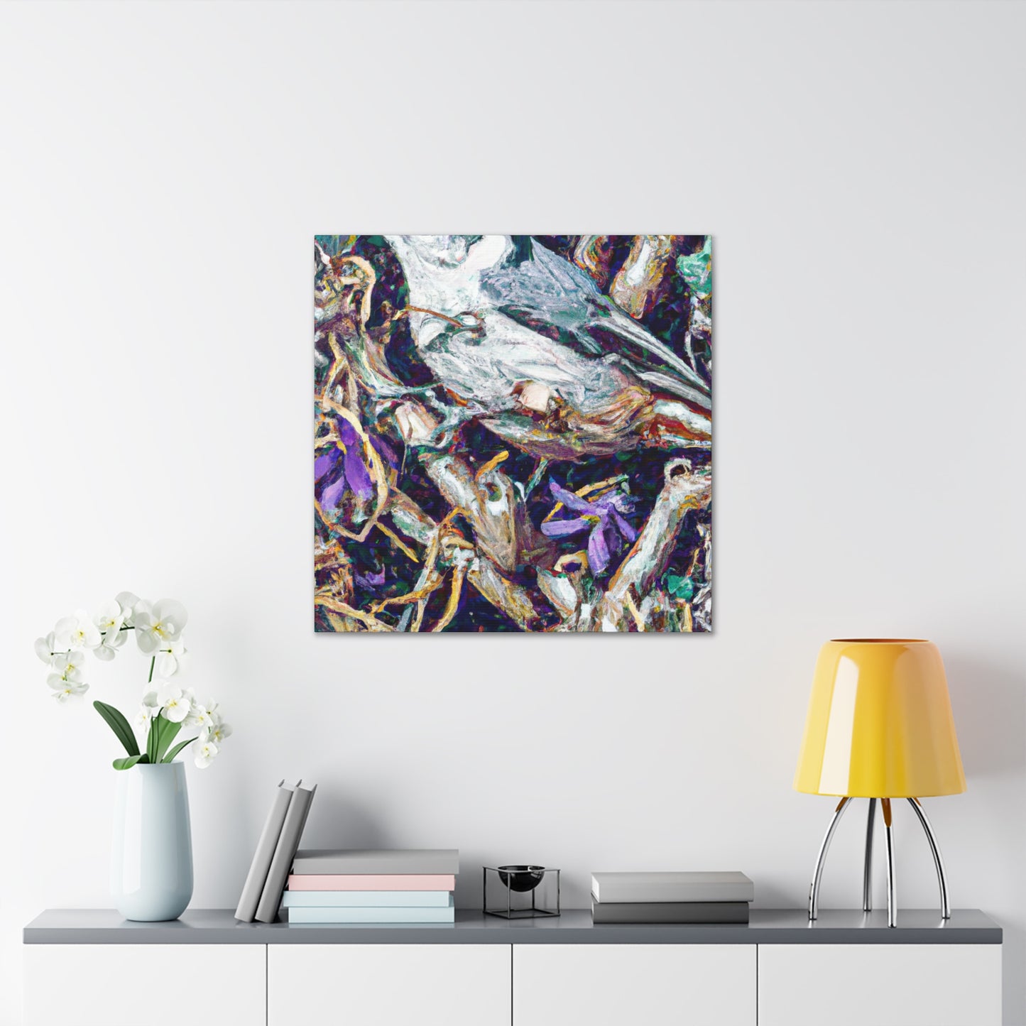 "A Nuthatch Daydreaming" - Canvas