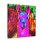 Futuristic Llama Painting - Canvas