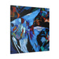 Angelfish in Moonlight - Canvas