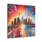 "Vibrant Urban Dreams" - Canvas