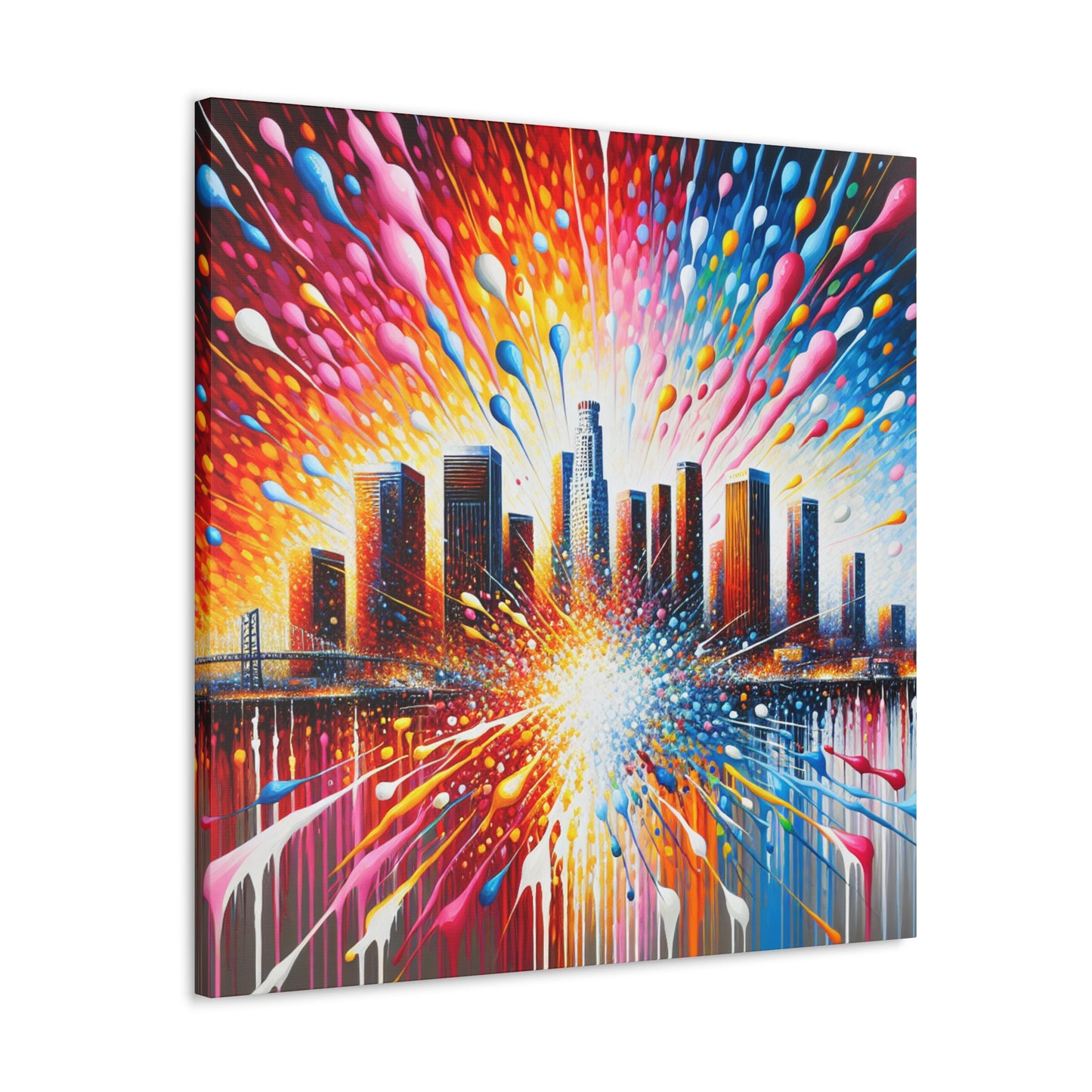 "Vibrant Urban Dreams" - Canvas