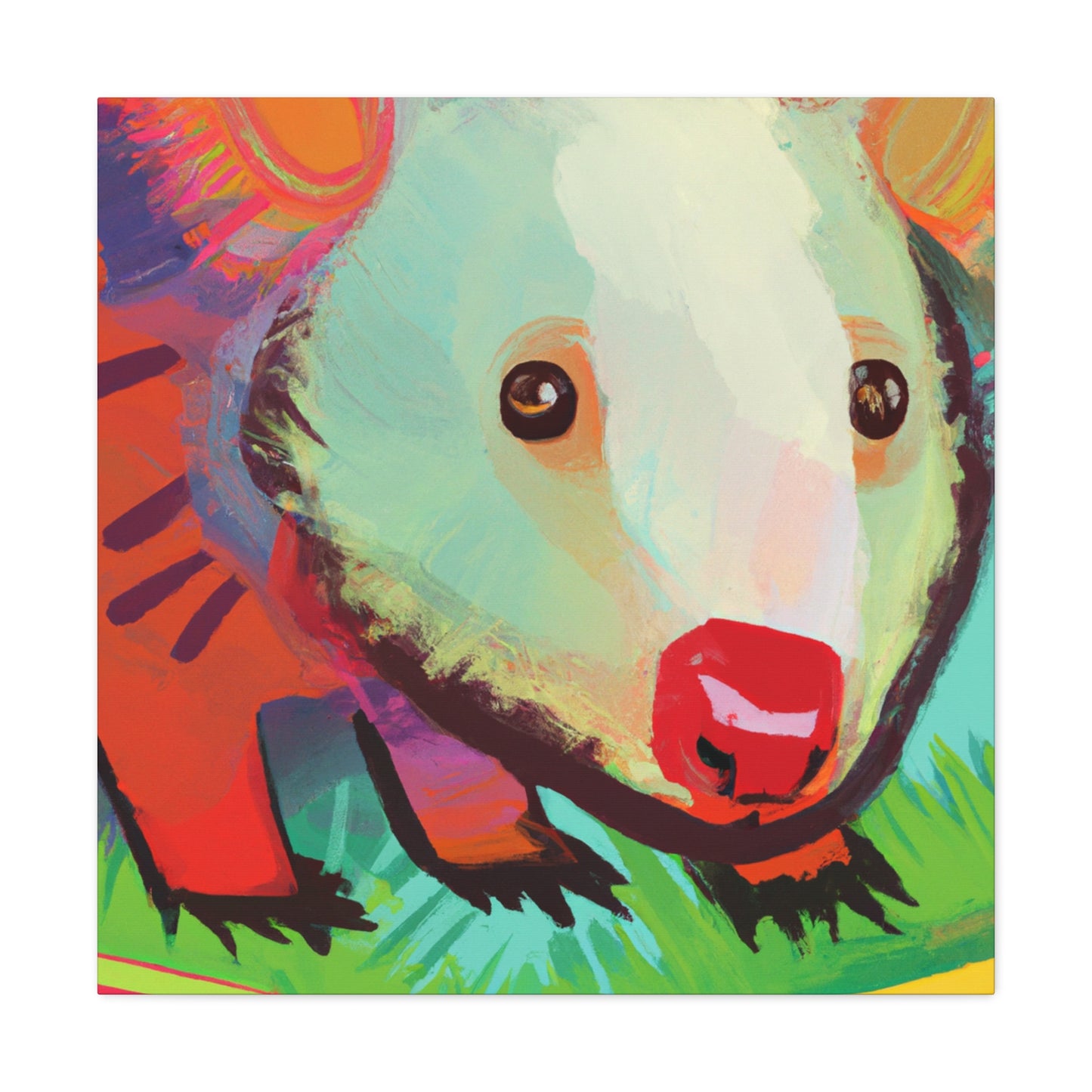 "Wombat in Expressionism" - Canvas