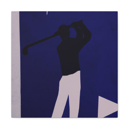 Golfing in Monochrome - Canvas