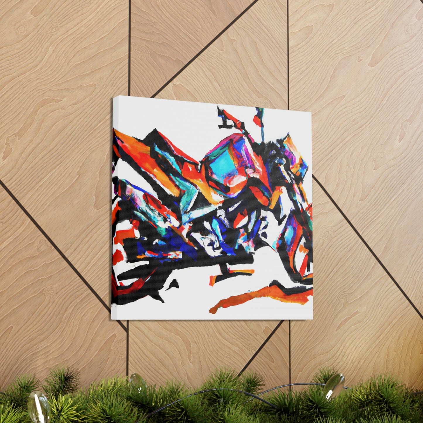 Motorcycle in Motion - Canvas