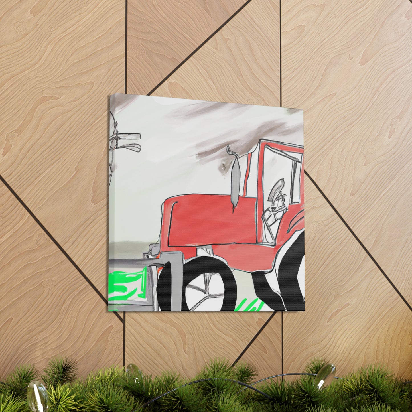 Tractor on the Farm - Canvas