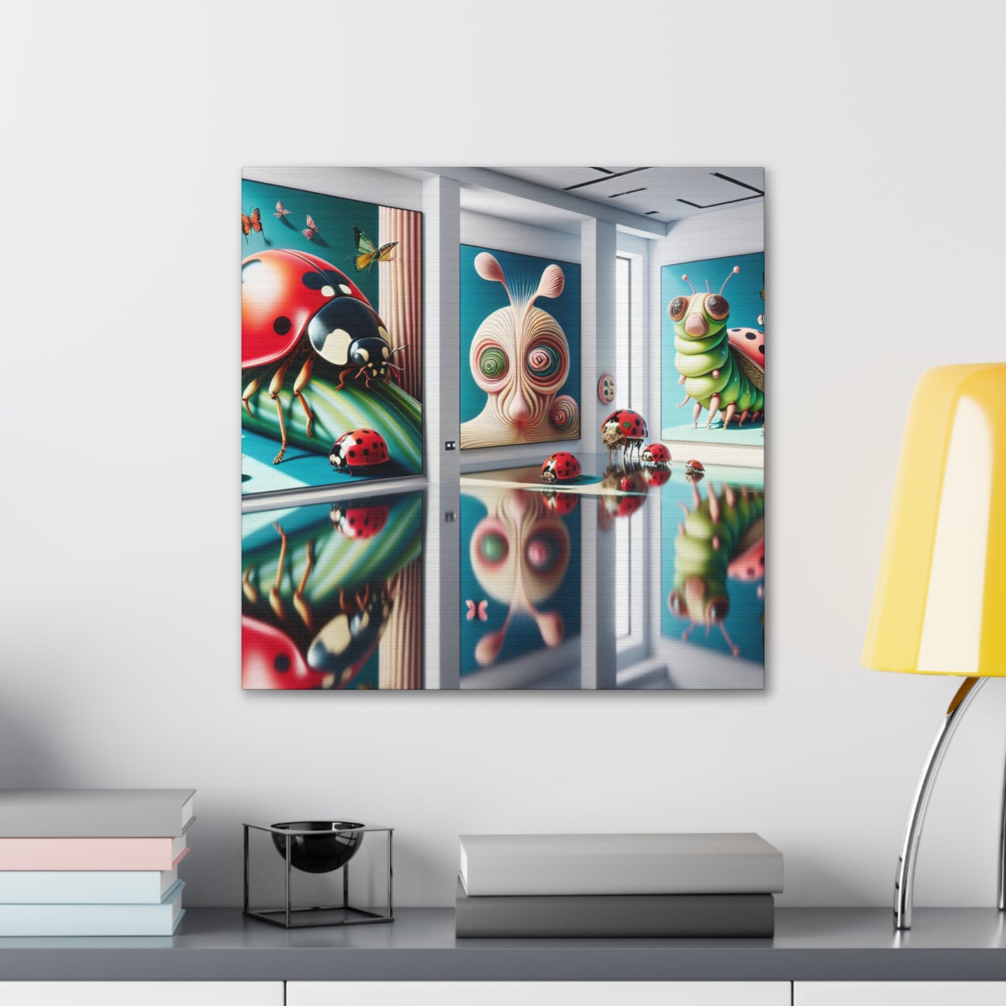 Whimsical Bug Wonderland - Canvas