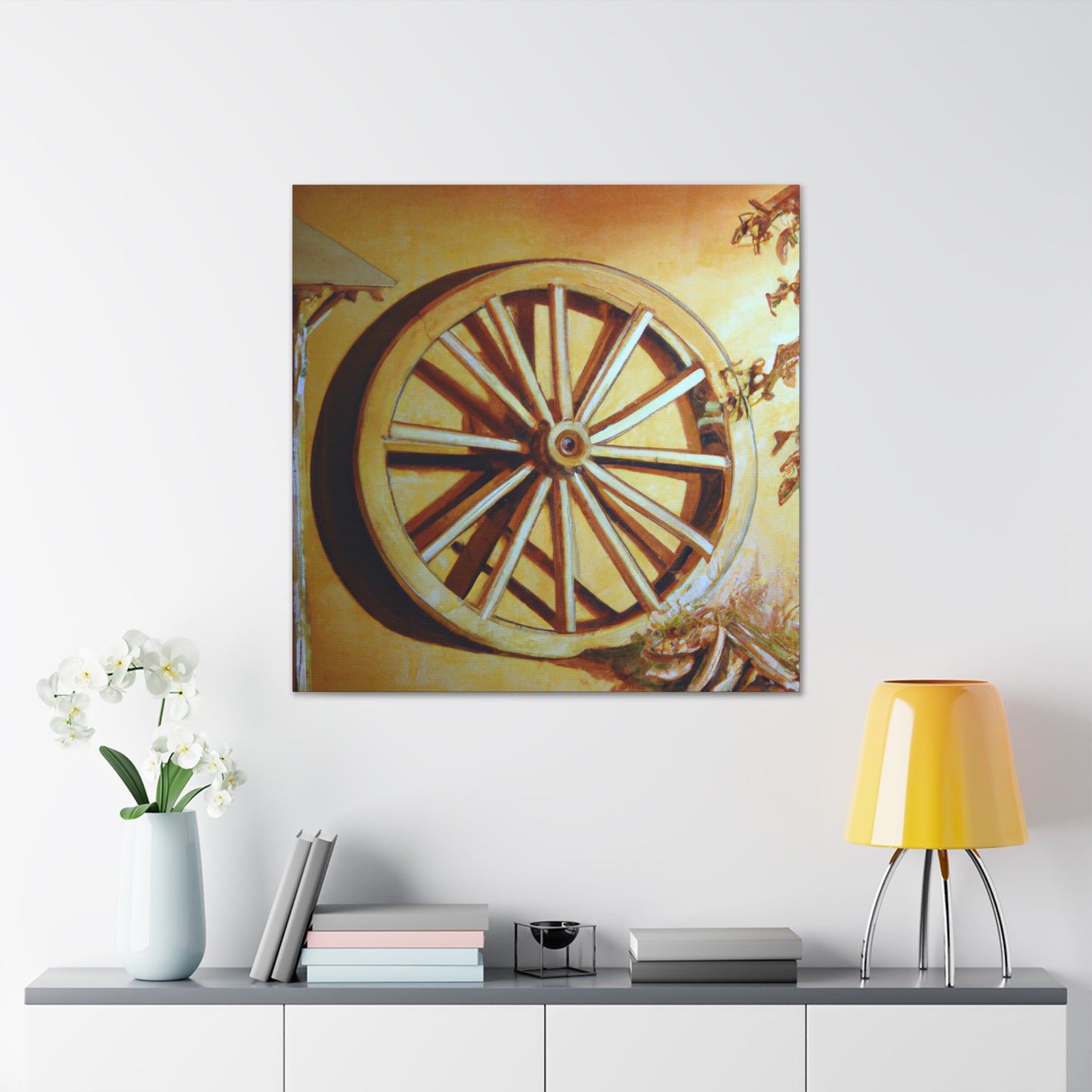 Wheeling in Rococo Style - Canvas