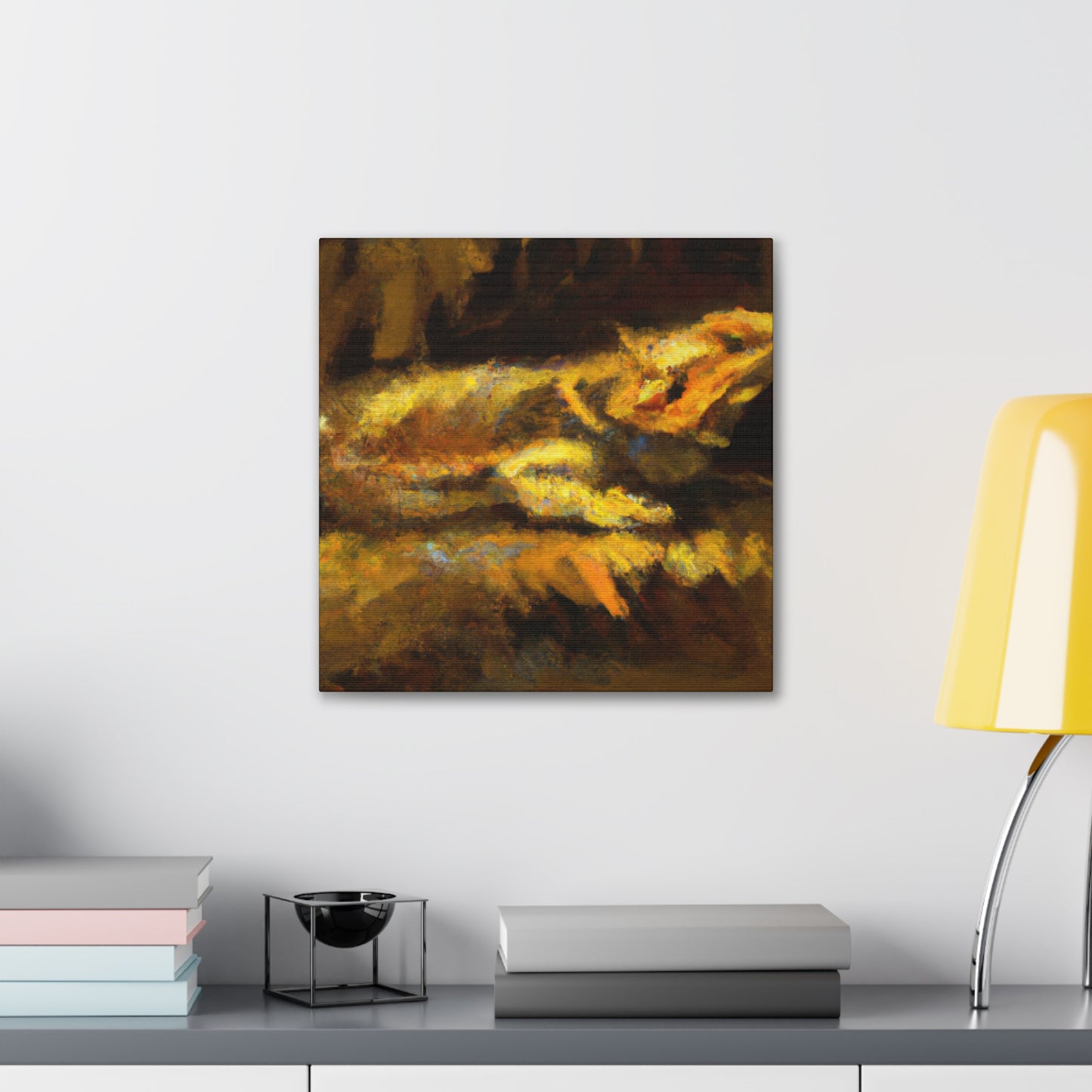 Bearded Dragon Impressionism - Canvas