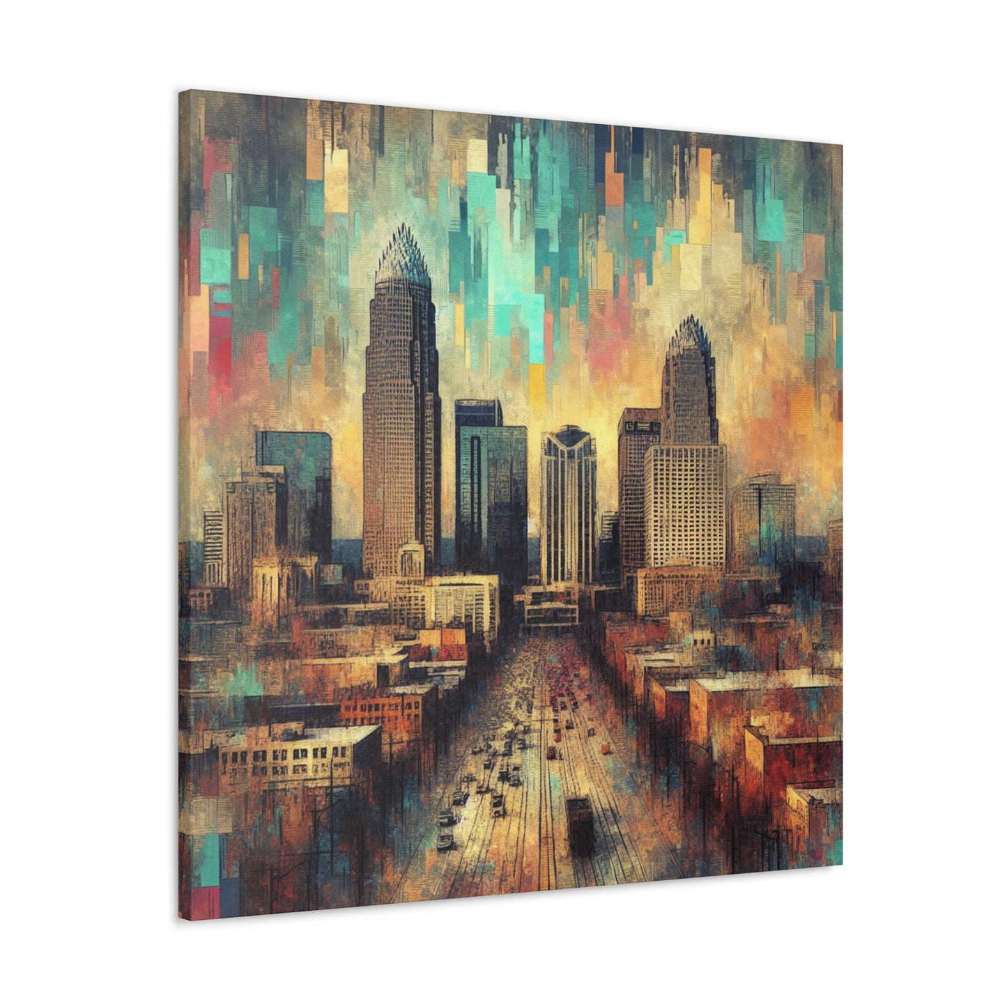 "Cosmic Urban Reverie" - Canvas