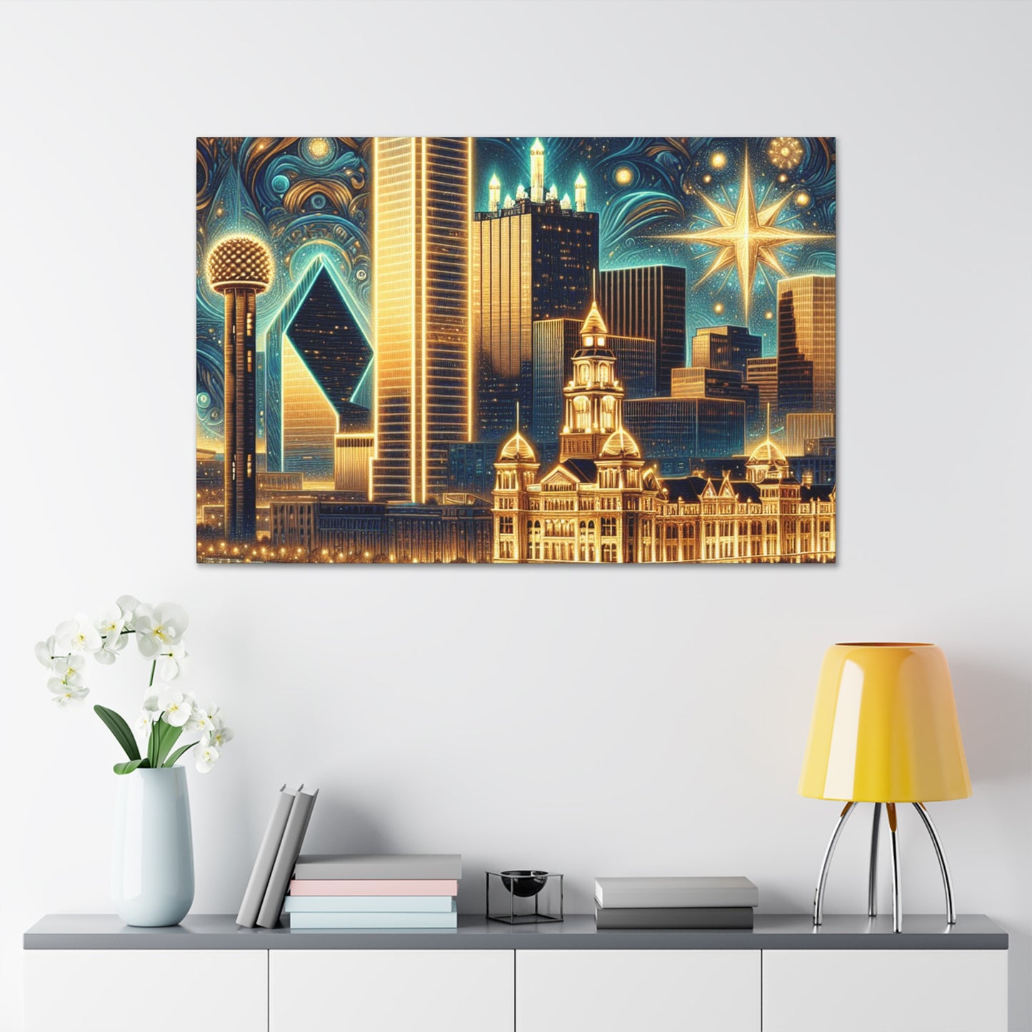 "Enchanting Dallas Horizons" - Canvas