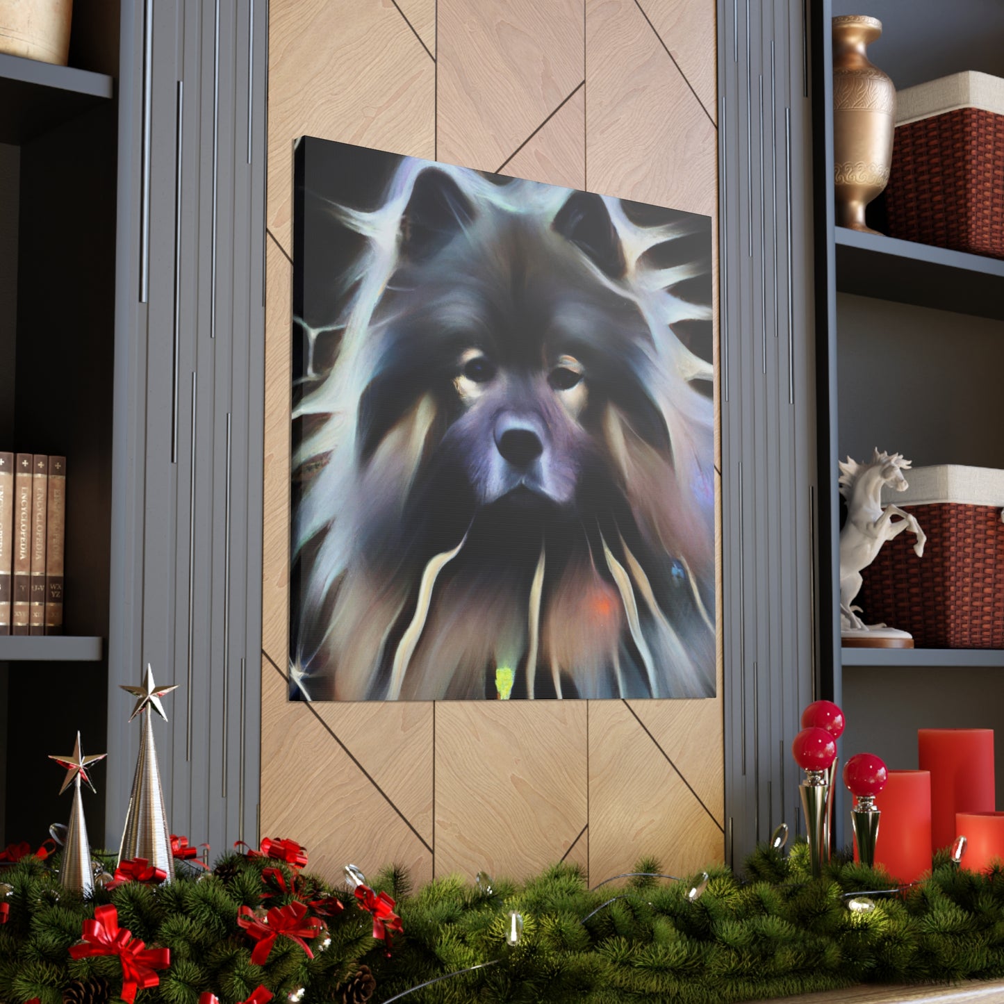 Keeshond Digital Delight - Canvas