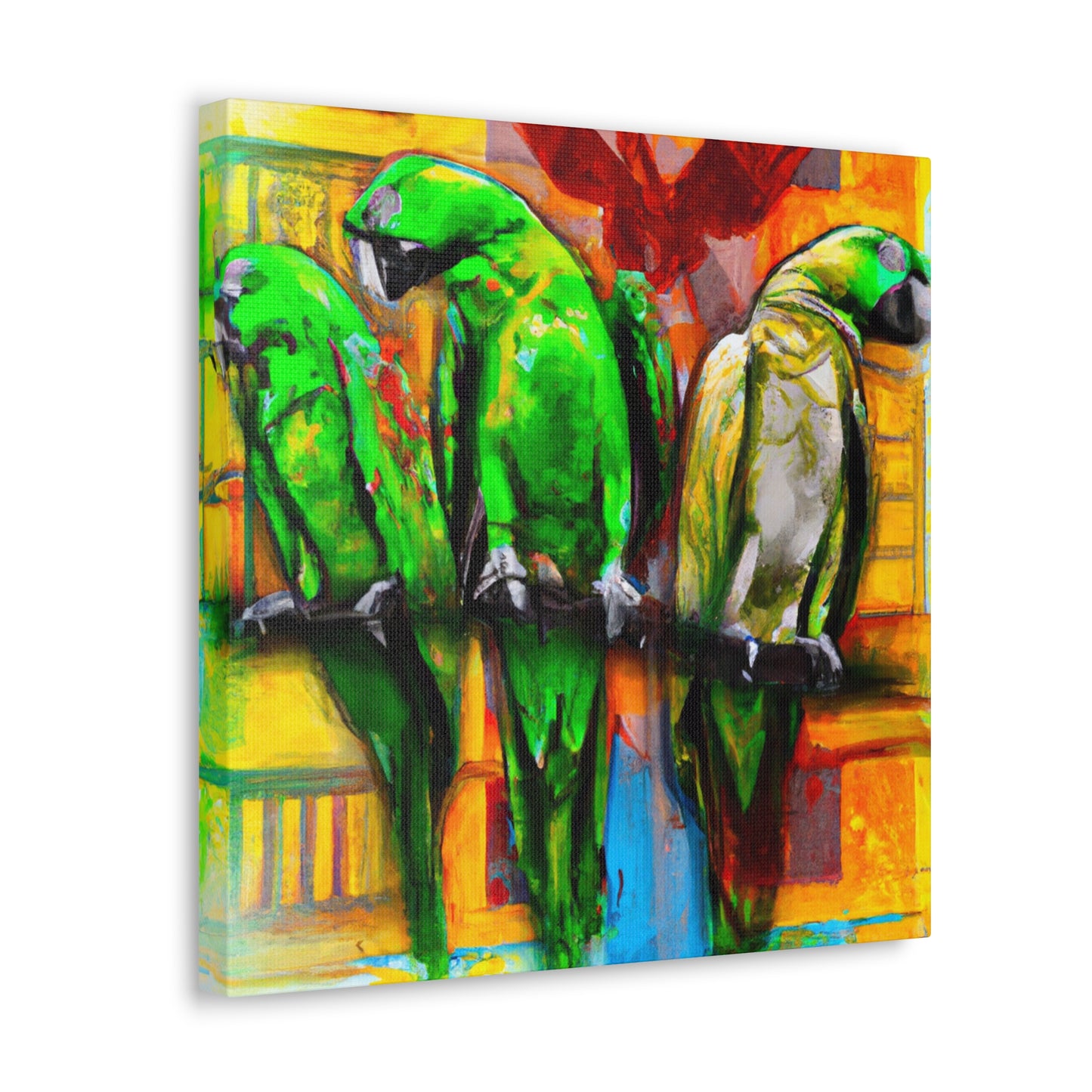 Parrots in Senegal - Canvas